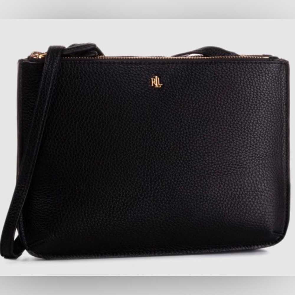 Ralph Lauren Black Crossbody Bag with Gold Accents - Picture 5 of 5